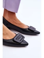 Klasyczne Baleriny Z Ozdobą Czarne Rivea Klasyczne Baleriny Z Ozdobą Czarne Rivea