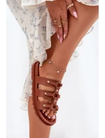 Klapki Damskie Z Paskami Camel Pasiriela Klapki Damskie Z Paskami Camel Pasiriela