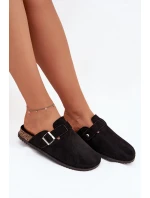 Dámské Pantofle Na Korkové Platformě Stříbrná Big Star Černé model 21705667 - Big Star Shoes