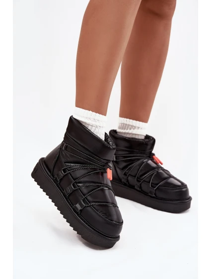 Dámské sněhule na platformě  Černé model 21714117 - D.Franklin