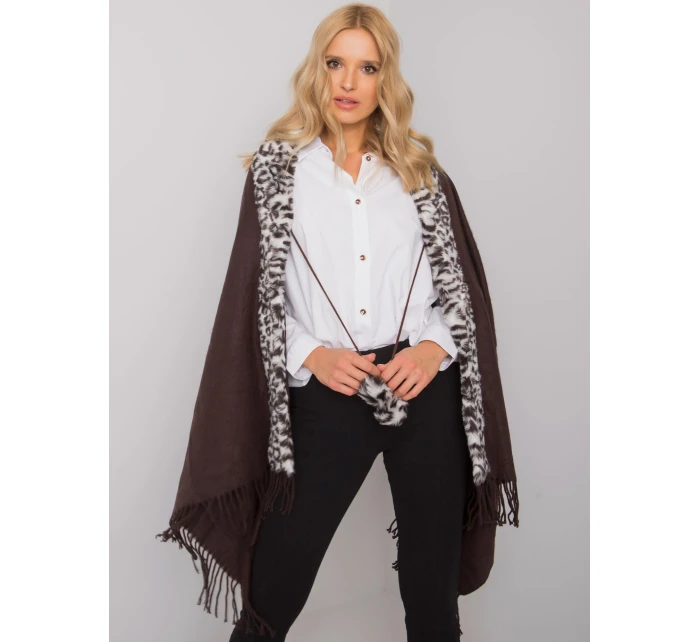 Szalik AT SZ model 21817433 biało brązowy - FPrice Szalik AT SZ model 21817433 biało brązowy - FPrice