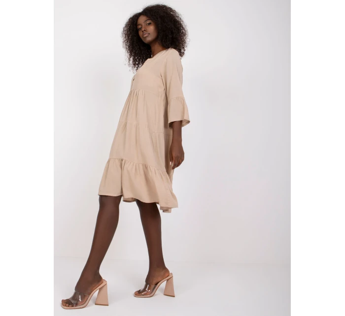 Dámske šaty-D73761M30214A2-béžové