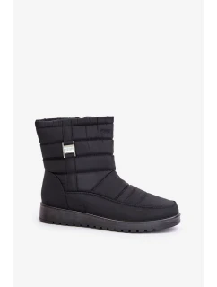 Ľahké dámske snežnice Mezitha Black so zipsom