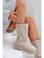 Snežnice s vysokou platformou Big Star OO274894 Light Beige Snežnice s vysokou platformou Big Star OO274894 Light Beige