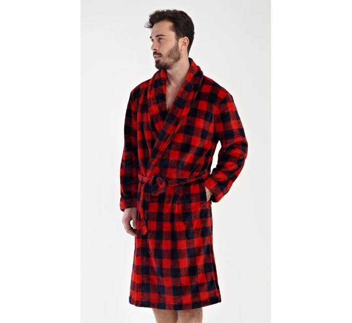 Pánsky župan so šálovým golierom Kocka