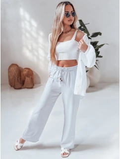 Dámské látkové kalhoty white Dstreet model 21987283 - FashionStreet