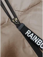 Světle béžová krátká dámská vesta se stojáčkem model 19642596 - S'WEST