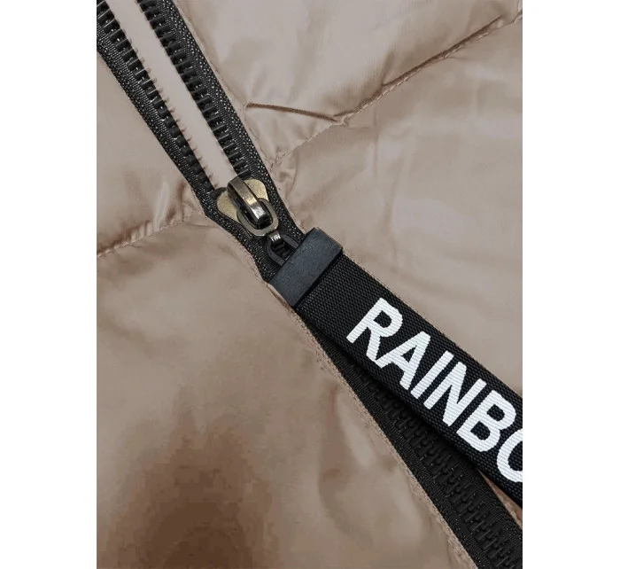 Světle béžová krátká dámská vesta se stojáčkem model 19642596 - S'WEST