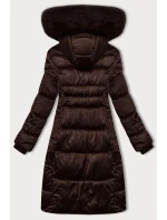 Hnědá prošívaná zimní bunda model 21248181 - S'WEST
