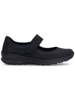 Dámské černé polobotky na suchý zip model 21910617 - Rieker