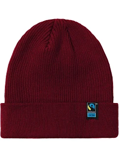 Neutral O 93056 Pletená čiapka z bio bavlny s certifikátom Fairtrade 77.9356 bordová