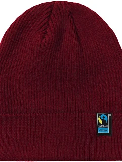 O Pletená bio čepice bordeaux model 22506239 - Neutral