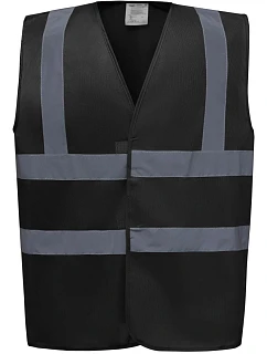Bezpečnostná vesta Yoko HVW 100 Hi-Vis 79.W100 čierna