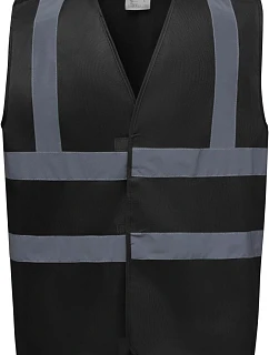 HVW 100 HiVis bezpečnostní vesta model 22502040 black - Yoko