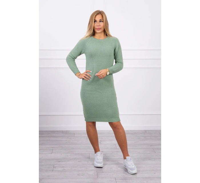 Svetr Šaty pruhované tmavě mátové