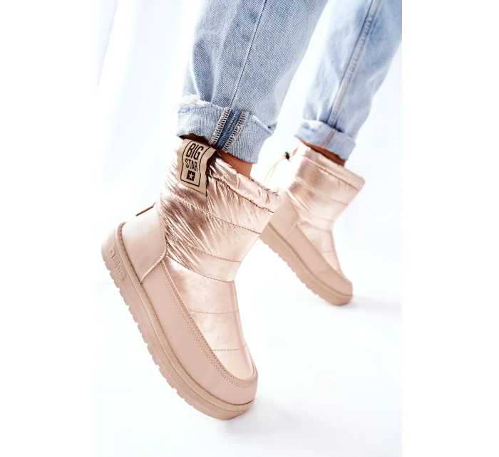 Damskie Śniegowce Big Star II274121 Beżowe Damskie Śniegowce Big Star II274121 Beżowe