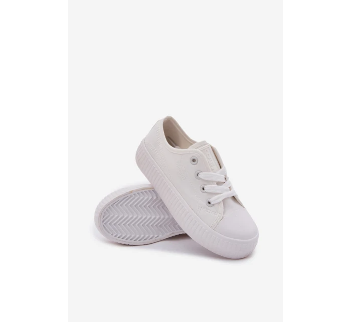 Trampki Dziecięce Sznurowane Big Star RR374009 Białe
