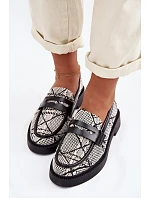 Dámské vzorované černé Mokasyny Barisa
