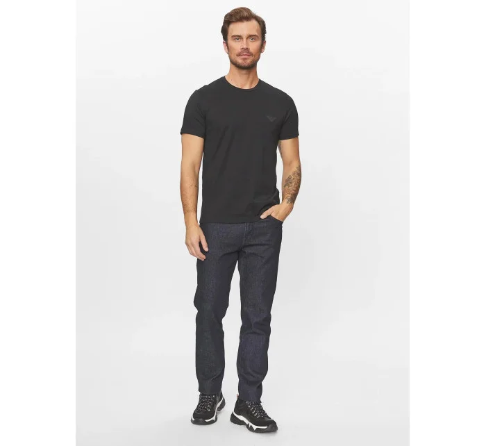 Pánske tričko 110853 3f755 00020 čierne - Emporio Armani