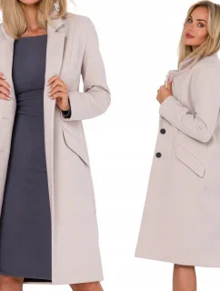 Dámský kabát model 20692538 Béžová - Moe