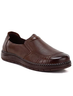 Pohodlné dámské kožené hnědé nazouvací polobotky model 22343117 - VINCEZA