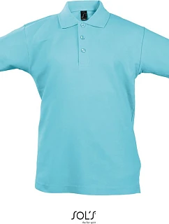 SOL'S Summer Kids II Detské polo tričko z piké 25.1345 atoll blue