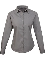 PR 300 Popelínová halenka s dlouhým rukávem model 22479976 dark grey - Premier PR 300 Popelínová halenka s dlouhým rukávem model 22479976 dark grey - Premier