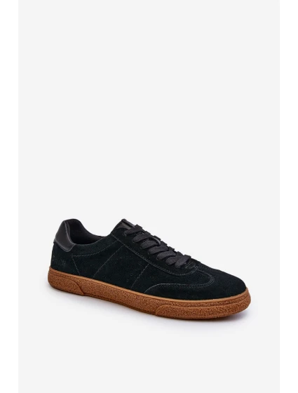 Nízké pánské tenisky z ekologické kůže Big Star model 21654635 černé - Big Star Shoes Nízké pánské tenisky z ekologické kůže Big Star model 21654635 černé - Big Star Shoes