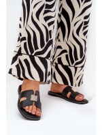 Ploché Pantofle S A Dekorací Černé model 21685567 - Boto