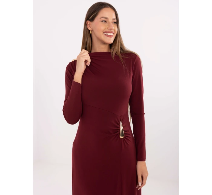 Sukienka IT SK model 21768598 bordowy - FPrice