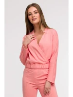 model 21047156 Zavinovací mikina korálová - BeWear