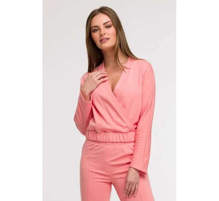 model 21047156 Zavinovací mikina korálová - BeWear