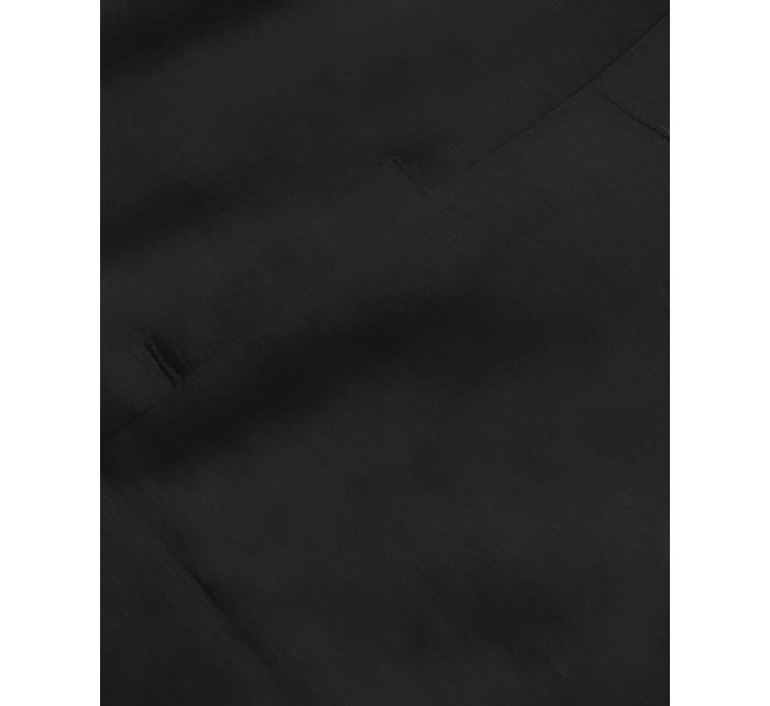 Čierny dámsky dres - mikina so stojačikom a nohavice (8C70-3)