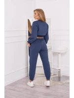 Zateplená souprava s krátkou model 18749044 mikinou - K-Fashion Zateplená souprava s krátkou model 18749044 mikinou - K-Fashion