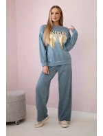 Bavlnený set Angel tepláky + nohavice denim Bavlnený set Angel tepláky + nohavice denim