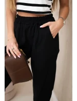 Nohavice s vreckami Summer Punto čierne