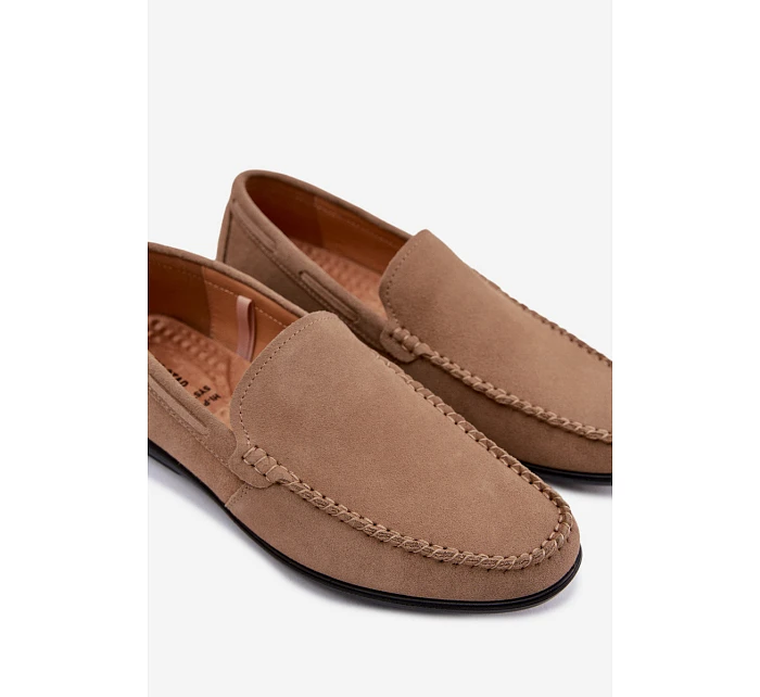 Pánské mokasíny z přírodního semiše Big Star Béžové