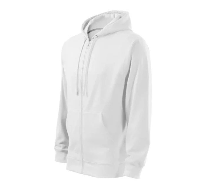 Trendy Zipper mikina pánská bílá