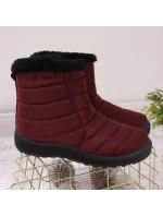 Dámske nepremokavé snehové topánky 9SN26-1467 EVE181C Burgundy - NOVINKY