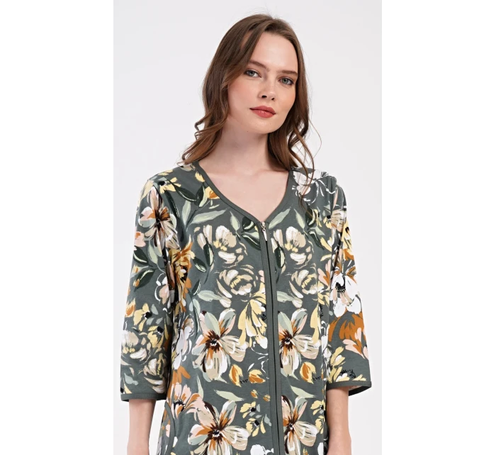 Dámske domáce šaty s trojštvrťovými rukávmi Marie Dámske domáce šaty s trojštvrťovými rukávmi Marie