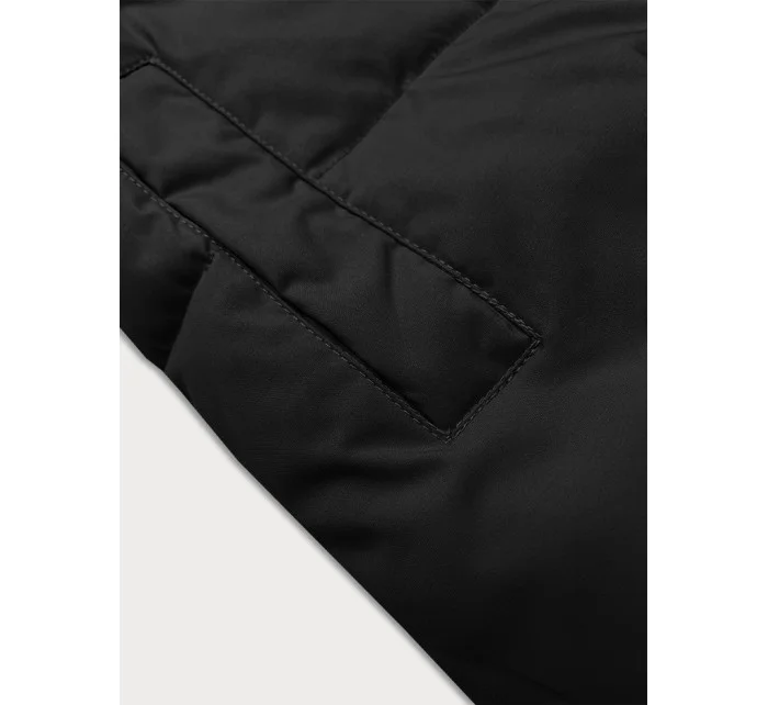 Čierna obojstranná dámska vesta z jahňacieho mäsa J Style (16M9166-392)