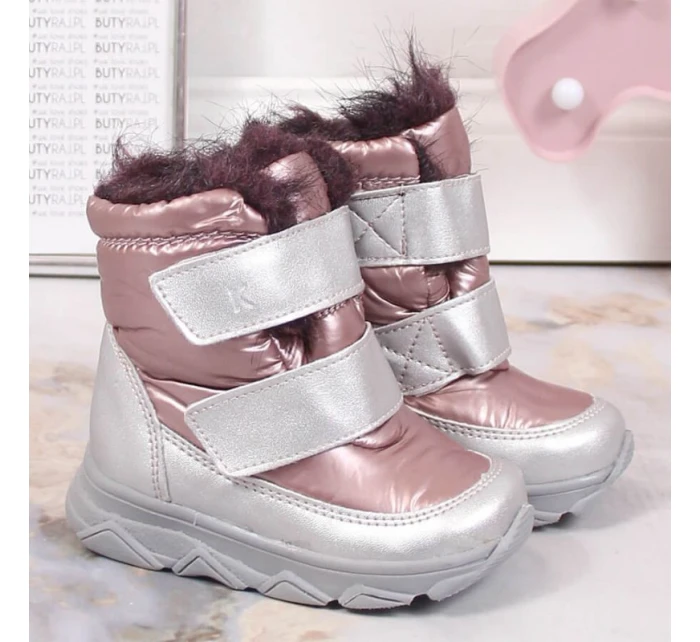 Nepromokavé sněhule s membránou na suchý zip Jr model 17829297 - Kornecki Nepromokavé sněhule s membránou na suchý zip Jr model 17829297 - Kornecki