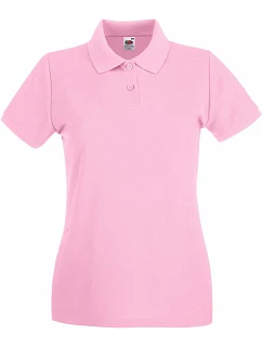 Fruit of the Loom Lady-Fit Premium Polo Dámske piqué polo 16.3030 svetloružové