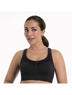 Športový top EasyMove Zip 5511 carbon grey - Active