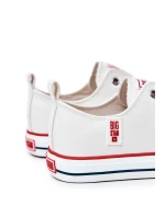 Męskie Skórzane Trampki BIG STAR JJ174069 Białe Męskie Skórzane Trampki BIG STAR JJ174069 Białe