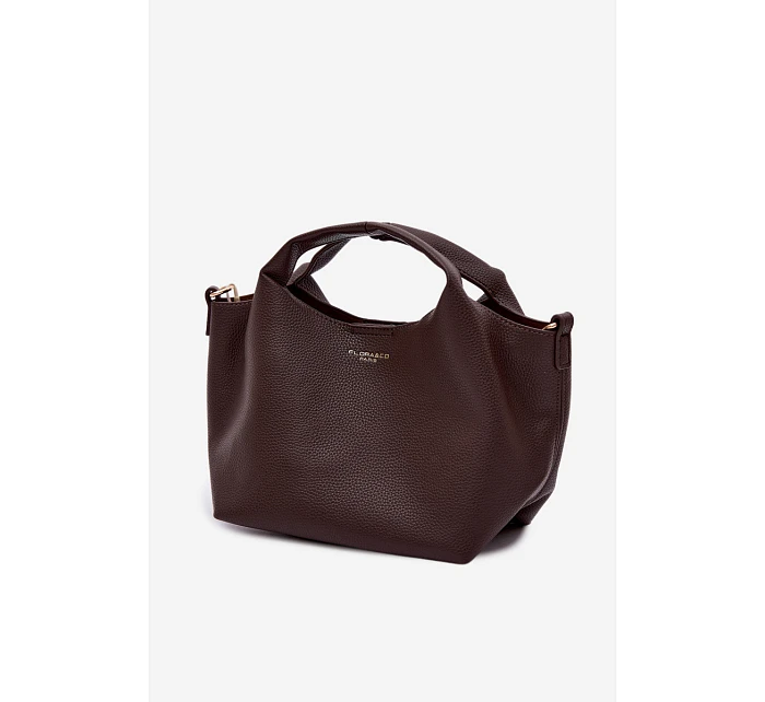 Hnědá taška z imitace kůže Corisse