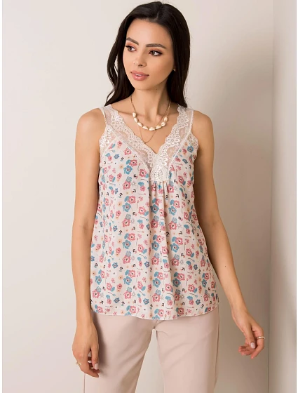 Dámský top model 17615826 světle béžový - FPrice