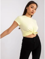 Tričko RV TS model 14824659 světle žlutá - FPrice Tričko RV TS model 14824659 světle žlutá - FPrice