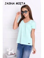 Dámská halenka s krátkým rukávem Dámská halenka s krátkým rukávem