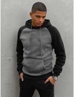 Pánska tmavosivá mikina FashionStreet BX5489